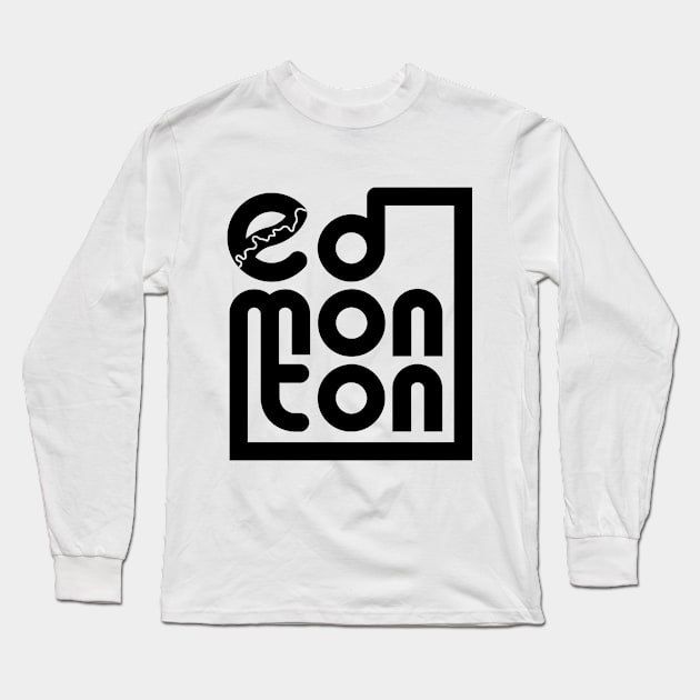 Edmonton in a box Long Sleeve T-Shirt by Edmonton River